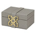 Grey Leather Box Set Geo